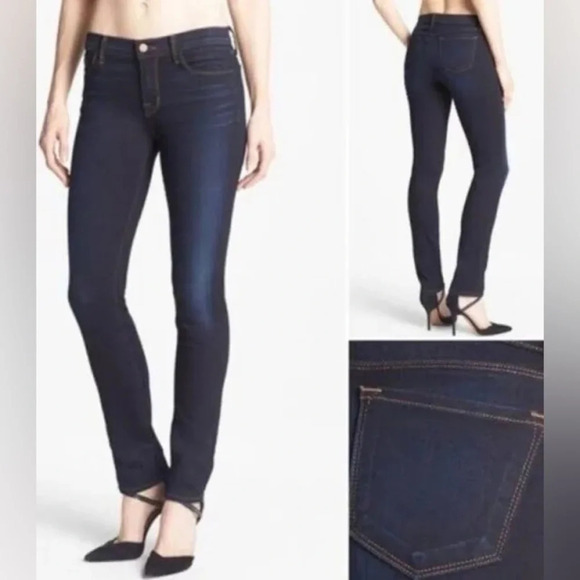 J Brand Maria Mid Rise in Atlantis Stretch Skinny Jeans 28 - Picture 2 of 6